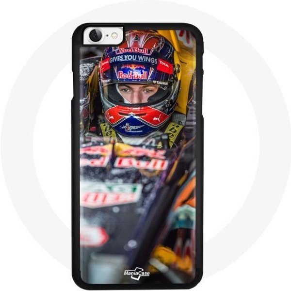 Funda De TeléFono - Maniacase - Iphone 4 - FóRmula 1 Verstappen Red Bull - Flexible - ProteccióN Contra Golpes Rojo-image