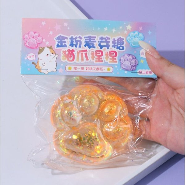 Zabawki Squishy Kocia ŁApka Taba Kawaii Squishies Sensoryczne Zabawki Mochi Taba RęCznie Robione MięKkie Zabawki Fidget Do Redukcji Stresu Upominki Na Imprezę-image