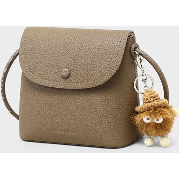 Bolso De Cubo De Verano Para Mujer Bolso Cruzado Para Mujer Con Prepucio Para TeléFono MóVil Mini Bolso Gray-image
