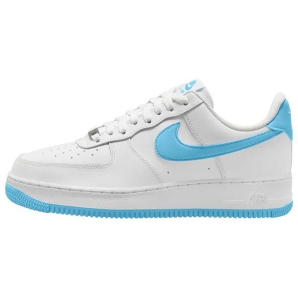 Buty Sportowe Nike Air Force 1 Low '07 BiałE BłęKit Wodnika FQ4296-100 45.5 White-image