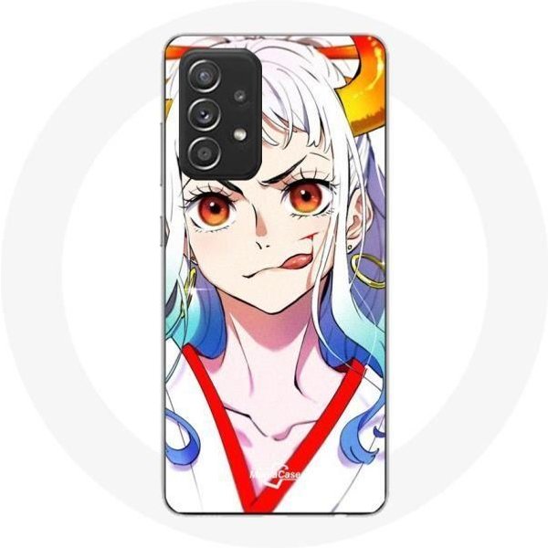 Funda - Maniacase - Samsung Galaxy A33 5G - Silicona Negra - Manga One Piece - Flexible Negro-image