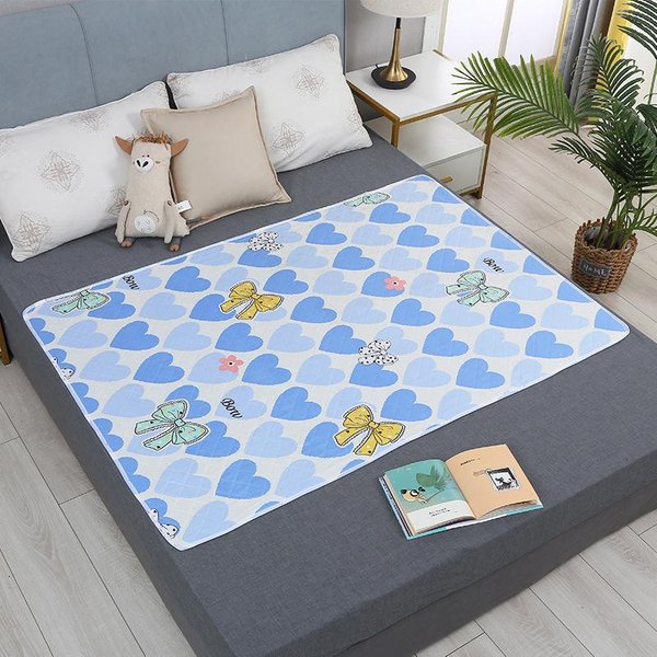 ColchóN Lavable Impermeable, Esterilla De Orina Para BebéS PequeñOs, Protector De Cama De Dibujos Animados, PañAl, Almohadilla De Orina, Transpirable-image