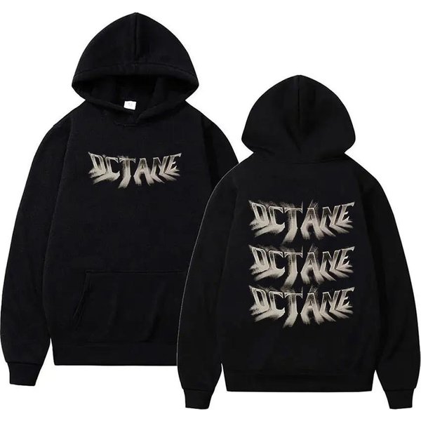 Don Toliver Octane Nowy Album 2026 Bluza Z Kapturem Unisex Hip Hop LuźNa Oversize Bluza Vintage DłUgi RęKaw Z Kapturem Streetwear Y2K L Czarny-image