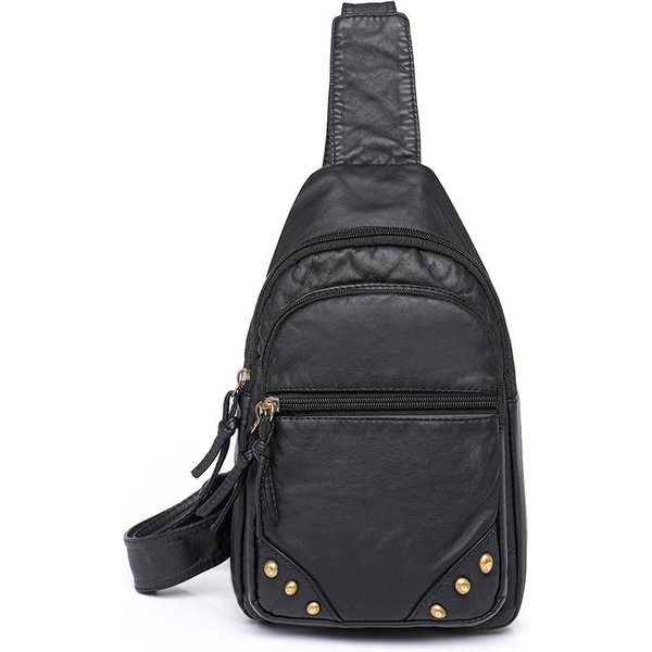 Nuevo Estilo Coreano Moda Y Moderno Textura De Cuero Suave PortáTil Gran Capacidad Bolso De Hombro Bolso Pecho Bolso De Mujer-image