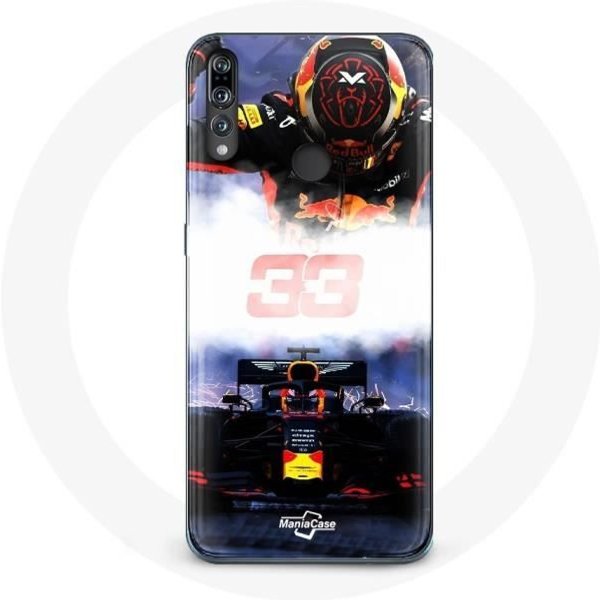 Funda Para Huawei P30 Lite FóRmula 1 Max Verstappen Piloto De F1 Negro Rojo Y Amarillo-image