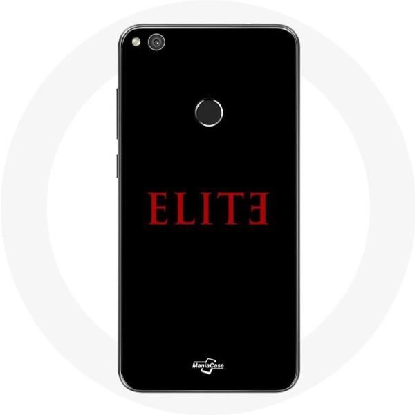 Funda Para Huawei P8 Lite 2017 Elite Temporada 5 Logo Rojo Fondo Negro-image