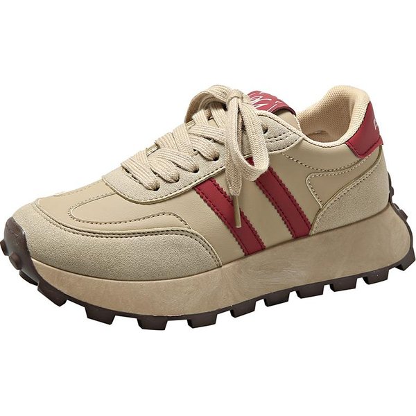 Zapatos De ElevacióN Para Papá Viejo Femeninos Primavera Y OtoñO Cien Toma Los Zapatos Agan Ins Marea Nuevos Zapatos Deportivos Casuales Femeninos Para Correr 36 Caqui-image