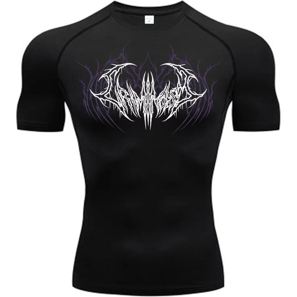 2025 Camiseta De CompresióN Para Hombre Manga Corta Camisetas Deportivas Fitness Running Ropa Deportiva Hombre Gimnasio EláStica Secado RáPido Camiseta De CháNdal RL0659 L Black-image