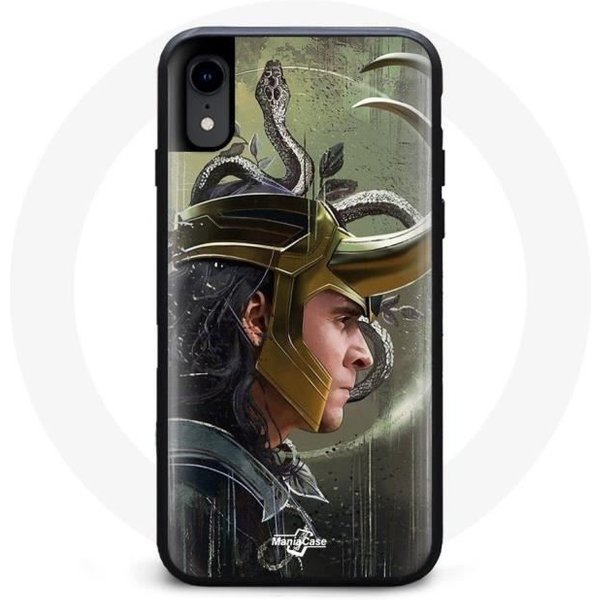 Funda - Maniacase - Iphone XS Max - Flexible - Negra - Loki Thor Ragnarok Negro-image