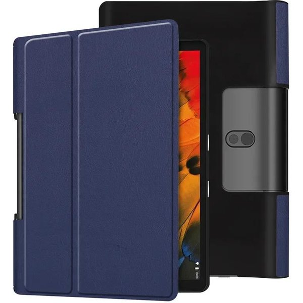 Etui Flip Cover Do Lenovo Yoga Smart Tab 10.1 YT-X705F YT-X705X Etui Do Funda Lenovo Yoga Smart Tab 5 Yoga Smart Tab 10.1 Kolor Ciemny Niebieski-image