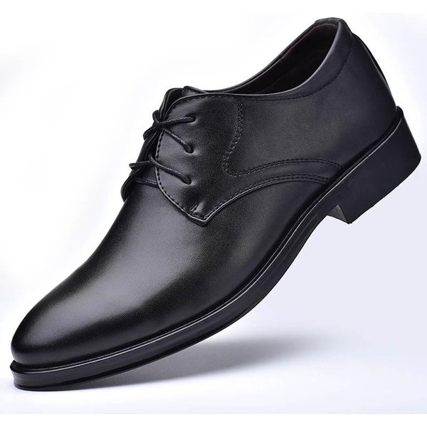 Nowe MęSkie Buty SkóRzane Biznesowe Formalne Buty MęSkie Sznurowane, Wszechstronne Buty Na Co Dzień 48-image