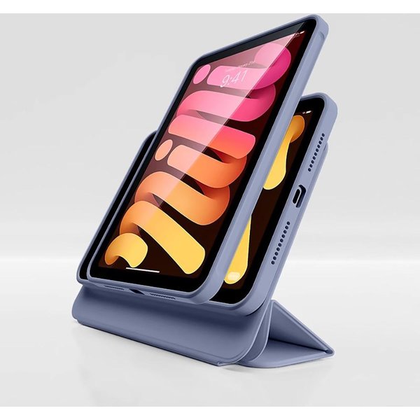 Magnetyczne Etui Na Ipad Mini A17 Pro Etui Na Ipad Mini 7 8.3 Cala Etui Na Tablet Smart SkłAdane Pokrowiec Folio Ipad Mini7 A17 Pro Gray-image