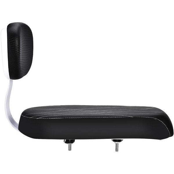 Bicicleta NiñO Trasero Asiento Trasero CojíN Respaldo Reposabrazos ReposapiéS Set Accesorio Negro-image