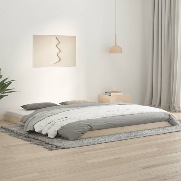 Vidaxl Estructura De Cama, 180X200 Cm, Madera De Pino Maciza-image