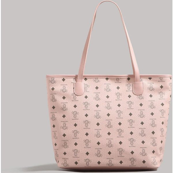 Torba Tote Monogram Do DojazdóW Do Pracy, Torebka Do Pracy, Modna I Wszechstronna, Torba Na Ramię O DużEj PojemnośCi White-image