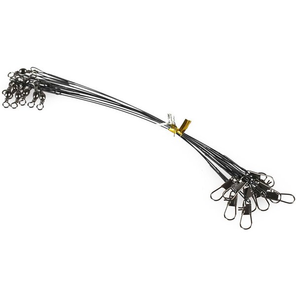 LíDer De Acero Pesca 20Pcs LíDeres De Alambre Pesca Heavy Duty Pesca LíDeres De Pesca De Alta Resistencia Con 12Cm-image