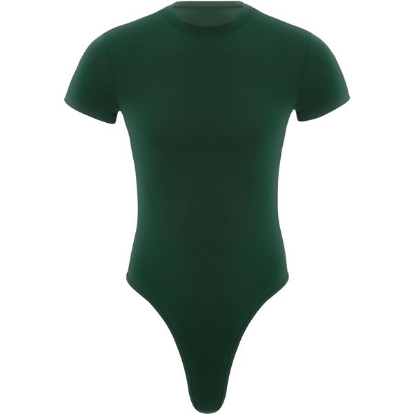MęSki Body Z Zatrzaskami W Kroku, Z KróTkim RęKawem, Trykot, Podkoszulek, Kombinezon XXL Zielony-image