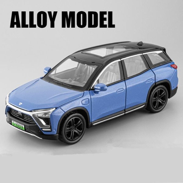 1:32 Nio Es8 SUV Model Ze Stopu Pojazdy Elektryczne Model Odlewy CiśNieniowe Metalowy Model Samochodu Na Energię Odnawialną Symulacja DźWięKu I śWiatłA Zabawka Dla Dzieci Prezent-image