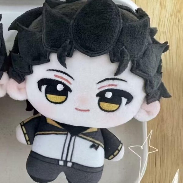 10 Cm Anime Re Zero Cosplay Natsuki Subaru Pluszowa Lalka Czarne WłOsy Nadrukowane Natsuki Wypchana Pluszowa Zabawka Brelok Lalki Kolekcjonerski Prezent 10Cm-image