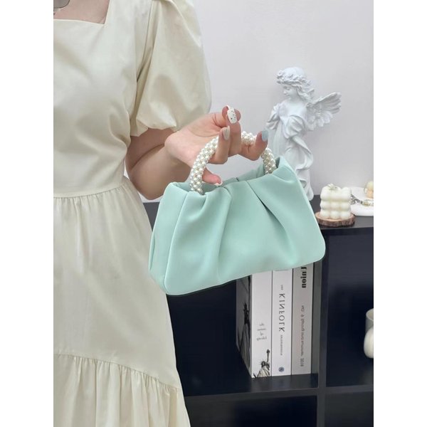 Elegante Bolso De Hombro Decorado Con Perlas - Bolso Cruzado Chic Con Correa Ajustable, DiseñO Elegante Y VersáTil Para Mujer, Perfecto Para El Uso Diario-image