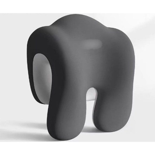 Komfortowy ZagłóWek Ergonomiczna Poduszka Na Szyję Do KrzesłA Biurowego Biuro Ciemny Kolor Szary-image
