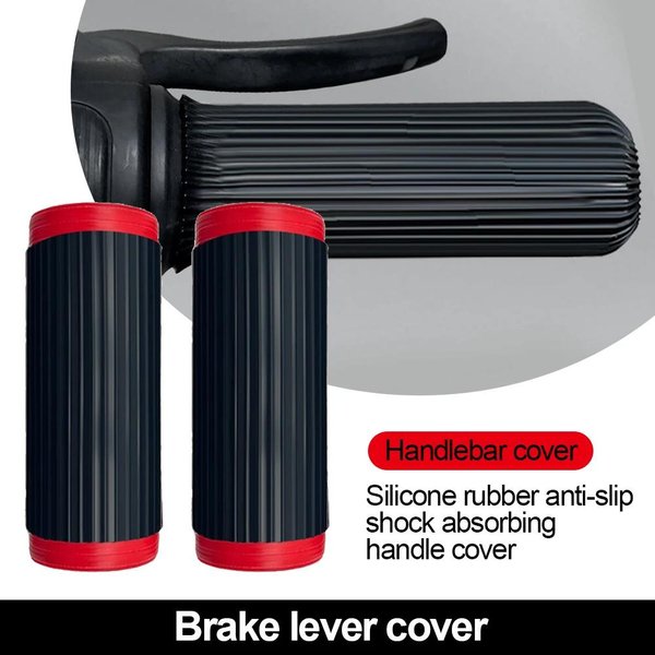 2 Piezas Fundas De Manillar De Silicona Para Motocicleta Antideslizantes Universales Cubierta Protectora Manga Para PuñOs De Manillar Accesorios Para Motocicleta CN Puce-image