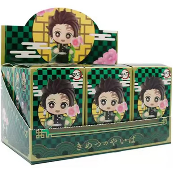 Nowe PudełKo Tajemnicze Demon Slayer Figurki Anime Mystery Box Kamado Nezuko Tanjirou Hashibira Inosuke PudełKo Niespodzianka Urodziny Wysokiej JakośCi Prezent-image