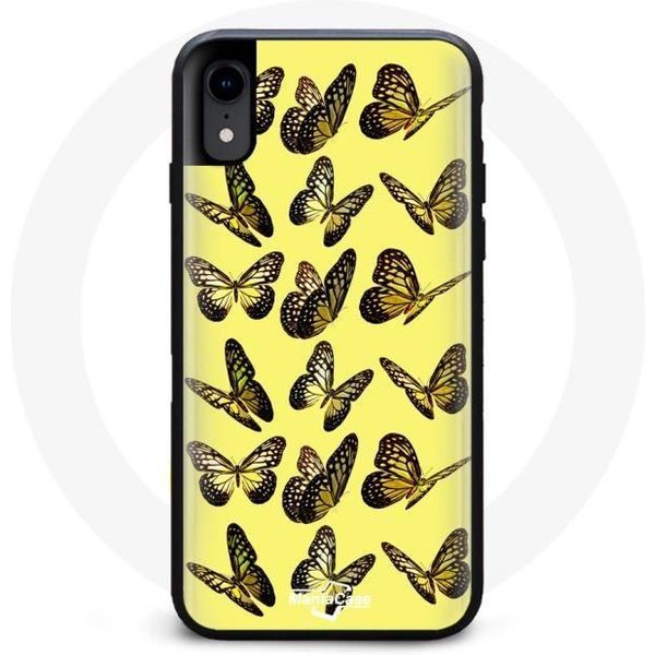 Funda Iphone X Bosque Mariposas Amarillo-image