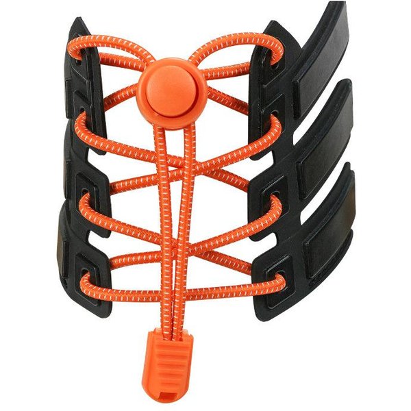Cordones EláSticos Perezosos Sin Atar Cordones Para Zapatos Deportivos De MontañA EláSticos Naranja-image