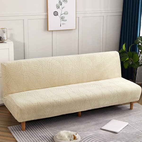 RozkłAdana Sofa Pokrowiec RozciąGliwy Wodoodporny Dopasowane Pokrowce Na Sofę Futon RozciąGliwe Dopasowane Pokrowce Na Sofę Wzorzysta ŻAkardowa Materiał Pikowany MEDIUM(160-180CM)-image
