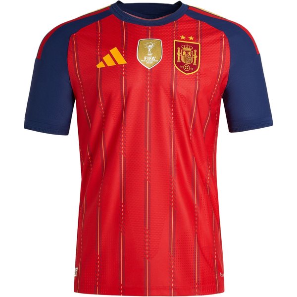 Adidas EspañA Climacool CampeóN Copa Del Mundo 2026 SeleccióN Nacional De EspañA VersióN Jugador Local Camiseta De FúTbol Rayada De Secado RáPido Ajuste Delgado KF4410 S-image