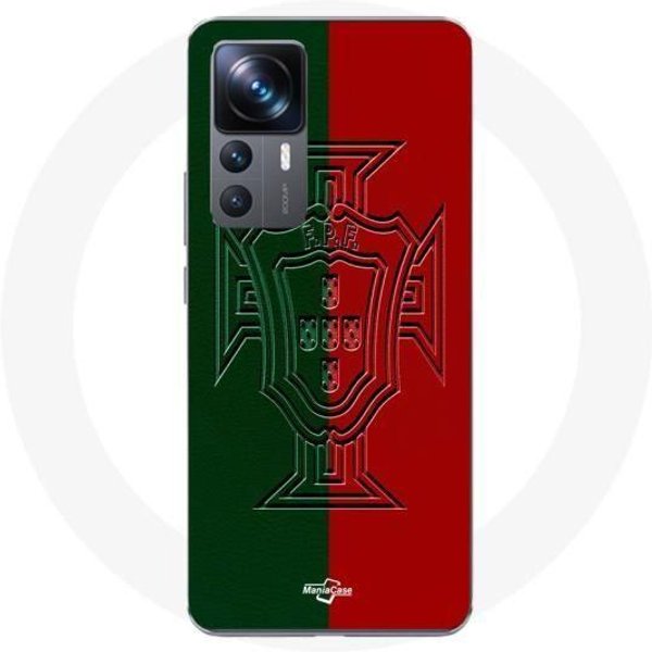 Funda - Maniacase - Xiaomi 12T Pro - Logo De Portugal Verde Y Rojo - Silicona - Flexible Negro-image