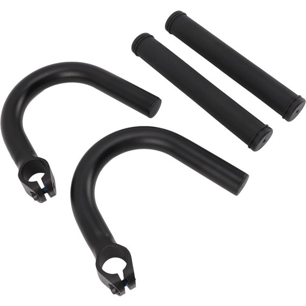 Manillar Con Reposabrazos Para Bicicleta AleacióN De Aluminio Negro Manillar Elevado Y Curvado Para Bicicleta De MontañA Bicicletas De Carretera-image