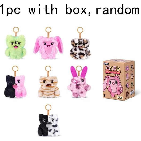 Fuggler Oryginalne Koty Z Alejki Pluszowe Zawieszki Zabawki BezwłOsa Kotka Kot Syjamski PomarańCzowy Kotek PotwóR Z ZęBami Lalki Peluche Prezent-image