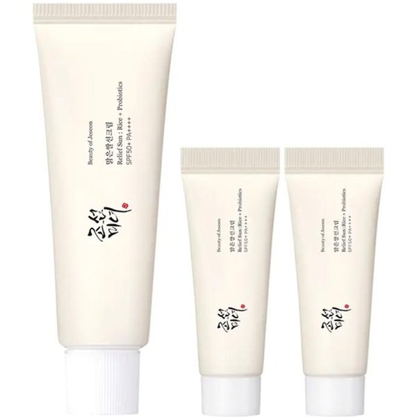 Set De Crema Solar De Arroz Transparente Beauty of Joseon 50Ml (+10Ml × 2)-image
