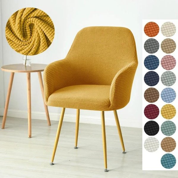 Funda De Silla EláStica Spandex Polar Polar Fundas Para Sillas De Comedor Funda Para SillóN Fundas Para Asientos De Cocina Para Hotel Hogar Fiesta Brazo Alto 1Pc Chair Cover-image