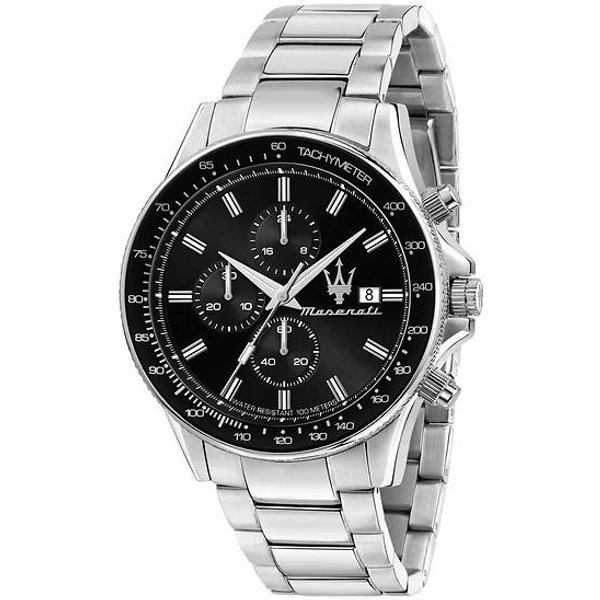 Reloj De Hombre Maserati Sfida CronóGrafo Esfera Negra Cuarzo R8873640015 100M Negro-image