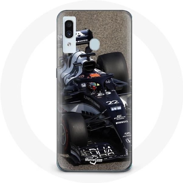 Funda - Maniacase - Samsung Galaxy A40 - FóRmula 1 Yuki Tsunoda - Flexible - Azul Azul-image