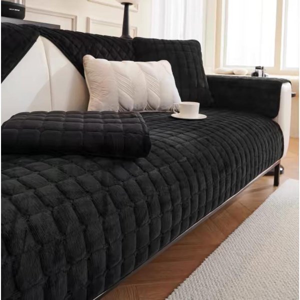 ZagęśCić Pluszowa Narzuta Na Sofę Europejska Uniwersalna Narzuta Na Sofę AntypośLizgowa Narzuta Na Sofę Sofa RęCznik Na WystróJ Salonu 70*70Cm-image