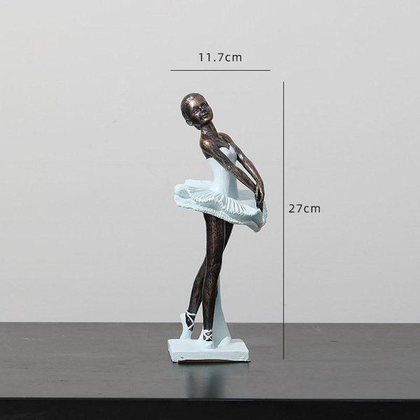 Adornos Retro Creativos De Ballet Negro Para Sala De Estar, Mueble De Tv, Vinoteca, DecoracióN De Resina, ArtesaníA, Estilo Moderno.-image