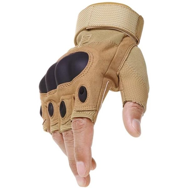 Guantes De Medio Dedo Para Hombre, Guantes Militares Para Exteriores, Deportes, Tiro, Caza, Airsoft, Guantes Para Ciclismo Y Motocicleta L-image