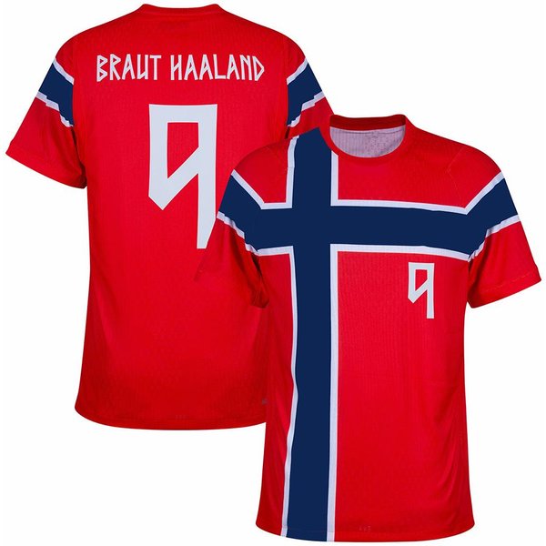 Edycja 2026 Norweska Koszulka Treningowa PiłKarska - Cyfrowy Druk 3D - Wygodna I OddychająCa - Odzież Personalizowana Rodzinna L-image