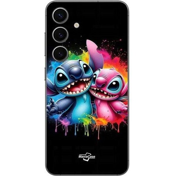 Coque - Maniacase - Samsung Galaxy S25 Plus - Silicone - Souple - Stitch Angel Coloré-image
