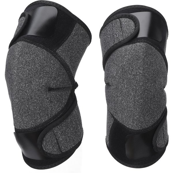 1 Para Magnetyczny Stabilizator Kolana SamonagrzewająCy Ulga W BóLu Ochrona StawóW Kolanowy RęKaw Grzewczy Gray-image