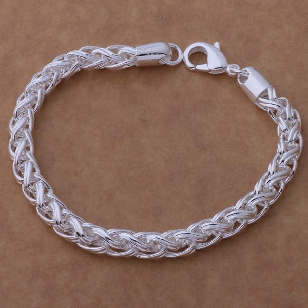 Pulsera De Plata 925 CorazóN Cadena RomáNtica De Alta Calidad Para Mujer Hombre Moda Fiesta De Compromiso Boda JoyeríA Regalo-image