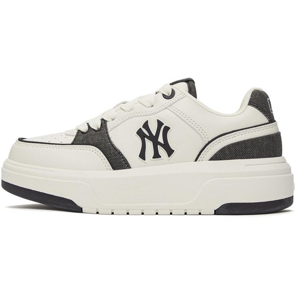MLB Chunky Liner Codzienne Wygodne Sportowe Niskie Trampki Unisex Trampki BiałE Czarne 3ASXD015N-50BKS 44 White-image
