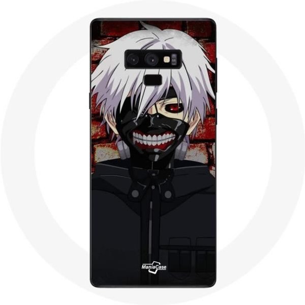 Funda - Maniacase - Samsung Galaxy Note 9 - Flexible - Negro - Anime Tokyo Ghoul Kaneki Ken-image