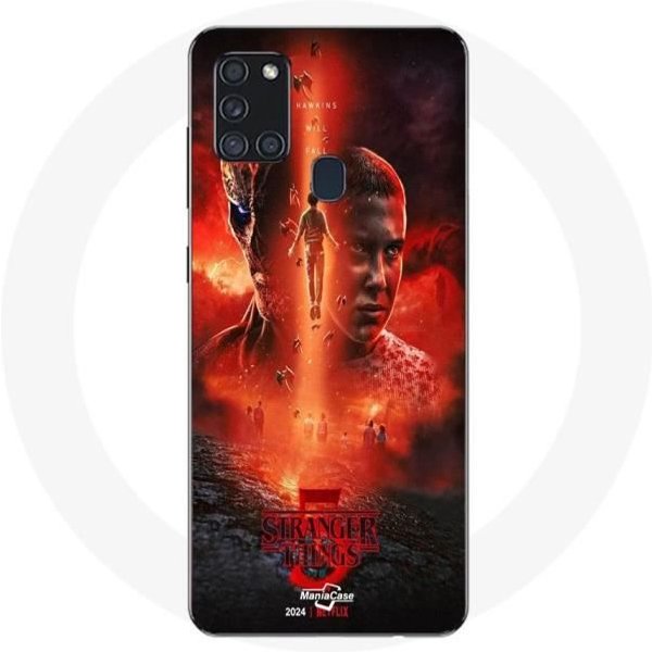 Coque Maniacase Pour Samsung Galaxy A21S Stranger Things Saison 5 Affiche Series-image