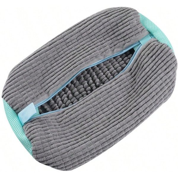 Bolsa Duradera Para Lavar Zapatos Adecuada Para Todos Los Tipos De Zapatos - Cierre De Cremallera Robusto De PoliéSter, Interior Con Forro De Felpa Bolsa Protectora Para LavanderíA, Reutilizable Amarillo-image