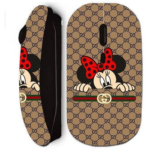 Mysz Bezprzewodowa - Minnie Gucci - Czarna - Komfort I Ergonomia - Optyczna - Usb-image